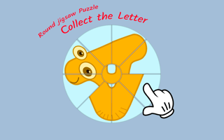 Round jigsaw Puzzle – Collect the Letter