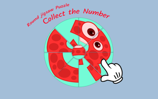 Round jigsaw Puzzle – Collect the Number